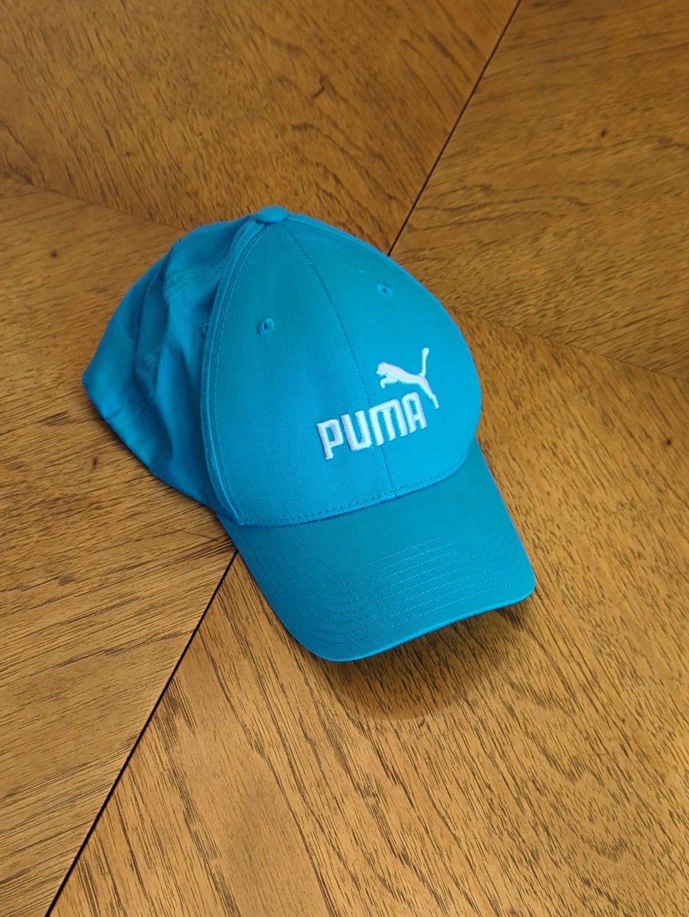 Puma Bright Sky Blue Cap with White Logo Baseball Hat